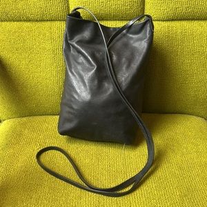 Black Rick Owens leather purse